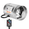 iPower 6 Inch Inline Booster Duct Fan with Speed Controller, 240 CFM HVAC Exhaust Ventilation Blower, Low Noise for Grow Tent, Attics, Basements, Bathrooms and Kitchens view 1