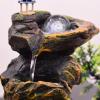 Guernsey Woollens Tabletop Fountain Living Room Rockery, Flowing Water Landscape, Fountain Desktop Decoration, Desktop Decoration with Atomizer Indoor Fountain (Size : Small) view 3