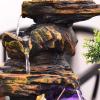 Guernsey Woollens Tabletop Fountain Living Room Rockery, Flowing Water Landscape, Fountain Desktop Decoration, Desktop Decoration with Atomizer Indoor Fountain (Size : Small) view 4