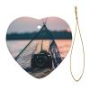 2024 Ornaments for Christmas Tree Ceramics Hanging Ornament for Xmas Holiday Party Decorations,Starfish Fishing Nets view 2