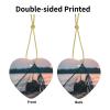 2024 Ornaments for Christmas Tree Ceramics Hanging Ornament for Xmas Holiday Party Decorations,Starfish Fishing Nets view 3
