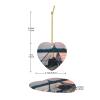 2024 Ornaments for Christmas Tree Ceramics Hanging Ornament for Xmas Holiday Party Decorations,Starfish Fishing Nets view 4