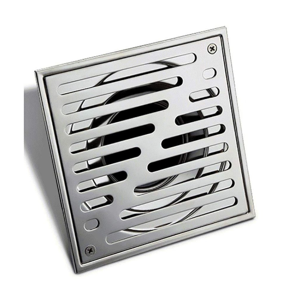 Floor Drain-Bathroom Tile Insert Floor Drainer with Removable Strainer Cover Chrome Finish Anti Clogging for Kitchen, Washroom, Garage and Basement