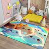 Kids Cute Cat Rug - Cat Rug for Girls Room Cartoon Rainbow Carpet Lovely Animal Sofa Floor Mat, 4'5' view 3