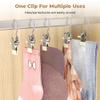 30 PCS Space-Saving Clothespin Hat Pants Storage Hanging Travel Hook, Boot Hangers for Closet, Laundry Hooks Hanging Clips Clothes Pins Socks Towel Clips Hanging Hooks with Clips for Home and Travel view 3