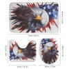 4 Pieces Bird Eagle Shower Curtain Set American Flag Animal Modern Style Bathroom Decor Sets with Rugs Bathroom Accessories Set Bathroom Curtain Shower Set with 12 Hooks view 3