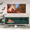 Christmas Magic print Party Banner Christmas Banner Birthday Bunting with Brass Grommets Party Decorations Backdrop for Christmas Wedding Winter New Year Home Decorations Party Supplies Small view 2