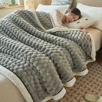BIVOO Thick Coral Fleece Reversible Throw Blanket-Sherpa Fleece Throw Blankets & Throws Faux Fur Blanket Fall Warm Soft Cozy Fuzzy Oversized Weighted Full Size Sherpa Throws Blanket (Gray,47 * 78in)
