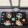 Dog Rugs for Boys Bedroom - Cartoon Dog Area Rug - Outer Space Astronaut Dogs Print Carpet Mats Colorful Space Rug Cute Animal Rugs for Kids Room Living Room Small Kids Play Rug, 2'3' view 1