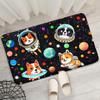 Dog Rugs for Boys Bedroom - Cartoon Dog Area Rug - Outer Space Astronaut Dogs Print Carpet Mats Colorful Space Rug Cute Animal Rugs for Kids Room Living Room Small Kids Play Rug, 2'3' view 2