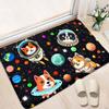 Dog Rugs for Boys Bedroom - Cartoon Dog Area Rug - Outer Space Astronaut Dogs Print Carpet Mats Colorful Space Rug Cute Animal Rugs for Kids Room Living Room Small Kids Play Rug, 2'3' view 3