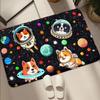 Dog Rugs for Boys Bedroom - Cartoon Dog Area Rug - Outer Space Astronaut Dogs Print Carpet Mats Colorful Space Rug Cute Animal Rugs for Kids Room Living Room Small Kids Play Rug, 2'3' view 4