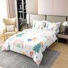 100% Cotton Kids Christmas Twin Bedding Set Christmas Duvet Cover 2 Piece Rainbow Comforter Cover for Girls Boys Merry Christmas Bedspread Cover Happy New Year Gifts Christmas Tree Snowflake Bedding view 3