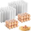 100 Pack Egg Cartons Cheap Bulk 12 Count Clear Plastic Egg Containers for Chicken Eggs, Reusable Egg Holder for Home Ranch Farm Commercial Market Display, Plastic Egg Packaging for Craft Projects view 1