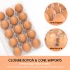 100 Pack Egg Cartons Cheap Bulk 12 Count Clear Plastic Egg Containers for Chicken Eggs, Reusable Egg Holder for Home Ranch Farm Commercial Market Display, Plastic Egg Packaging for Craft Projects view 3