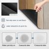 Brown Beige Ombre Dish Drying Mat for Kitchen Counter, Super Absorbent Quick Dry Coffee Bar Mat Pad Thin Diatomaceous Sink Mat Non Slip Dish Drainer Mat 12''x16'' Farmhouse Rustic Wooden Striped view 2