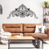 Metal Mandala Wall Art, Mandala Metal Wall Art, Large Metal Mandala Wall Art, Mandala Wall Decor, Metal Mandala Decor, Spiritual Wall Art, Living Room Wall Art, Metal Wall Art (Black, 59"x28" | 150x73cm) view 2