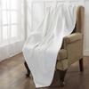 100% Eucalyptus Tencel Waffle Weave Blanket Custom 60" x 80" - Lightweight Washed Soft Breathable Blanket for All Season - Perfect Blanket Layer for Couch Bed Sofa-Elegant Home Decoration-White view 3