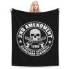 2nd Amendment Skull Lightweight Super Soft and All Season Warm,Thermal Blanket, Blanket for Sofas view 4