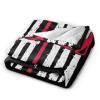 Reflective American Flag Firefighter Thin Red Line Fire Department Lightweight Super Soft and All Season Warm,Thermal Blanket, Blanket for Sofas view 2