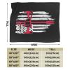 Reflective American Flag Firefighter Thin Red Line Fire Department Lightweight Super Soft and All Season Warm,Thermal Blanket, Blanket for Sofas view 3