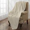 100% Eucalyptus Tencel Waffle Weave Blanket Queen Size 90"x90"-Lightweight Washed Soft Breathable Blanket for All Season - Perfect Blanket Layer for Couch Bed Sofa-Elegant Home Decoration-Ivory view 3