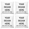 Personalized Throw Pillowcase Set with Pictures Home Decor Accent Pillow Case from Photo & Text Square Pillow Covers with Custom Bible Verse Quote Motivational Cushion Cover 18x18, 4PCS view 1