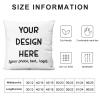Personalized Throw Pillowcase Set with Pictures Home Decor Accent Pillow Case from Photo & Text Square Pillow Covers with Custom Bible Verse Quote Motivational Cushion Cover 18x18, 4PCS view 2