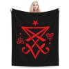 Occult Sigil of Lucifer Satanic Lightweight Super Soft and All Season Warm,Thermal Blanket, Blanket for Sofas view 4