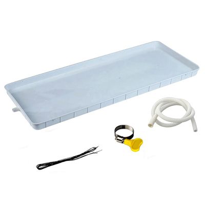 Air Conditioner Condensate Drain Pan, Indoor/Outdoor Unit Water Collecting and Drainage Plastic Drip Tray, Window Air Conditioner Drain Kit PP Tray Water Collector ( Color : 1-2P , Size : 10m Hose )