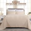 BLUENILEMILLS Cotton 3 Piece Bedspread Set, Oversized Bedspread, 2 Pillow Shams, Medium Weight Blanket, Home Bed Decor, Warm Bedding, Scrolling Medallion, Matelasse Woven, Essentials, King, Linen view 3