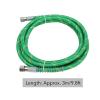 Tyenaza Steam Hose, 3m/9.8ft Middle Pressure Steam Hose Professional 0.7Mpa High Strength Flexible Silicone Rubber Steam Tube for All Steam Irons - Green view 2