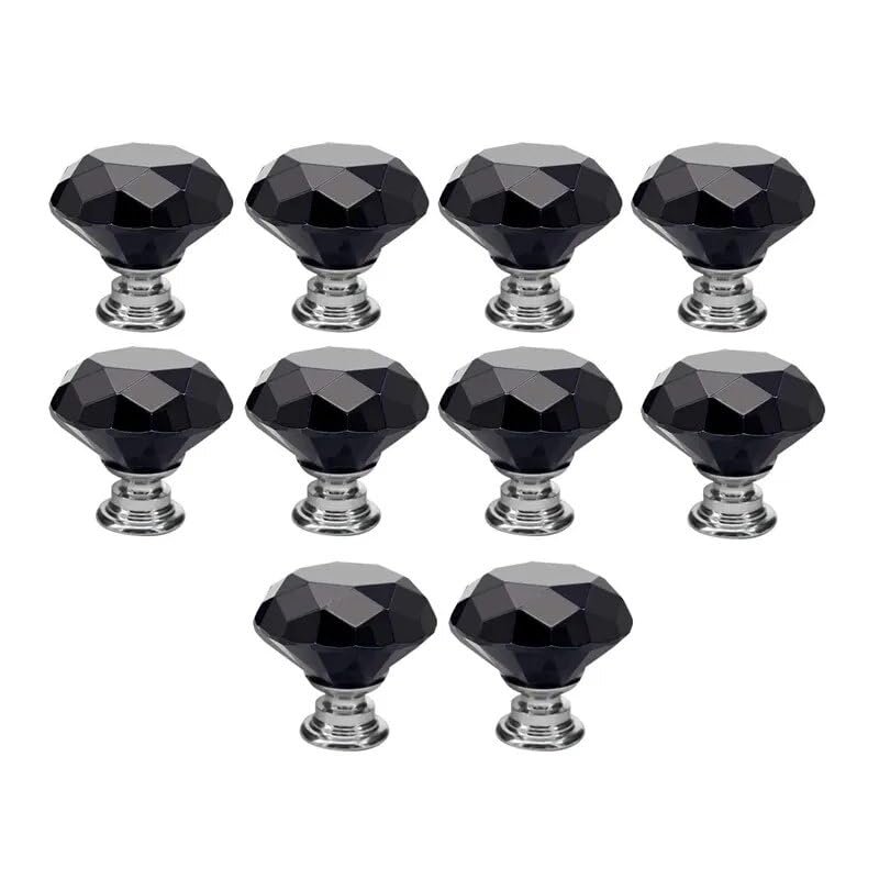 Cabinet Handle Furniture Drawer Pull Crystal Glass Cabinet Knobs Diamond Shape Drawer Kitchen Cabinets Dresser Cupboard Cabinet knobs Drawer Pull