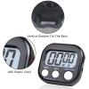 Nayubo Small Digital Timer for Kitchen Cooking Baking Sports Office Meeting Multi-Function Count Up Countdown Magnetic Backing and ON/Off Switch Desk Electronic Timer (Black) view 3