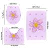ViLlex Anti Slip Bathroom Rugs Set 3 Piece, Luxurious Super Soft Flannel Rugs Super Absorbent Non Slip Mat Five-Petaled Purple Flowers view 2