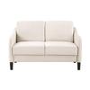 HanStrong Loveseat Sofa, 50.78" Small Sofa Couch Modern Decor 2 Seater Fabric Loveseat Upholstered Furniture for Small Space, Living Room, Bedroom, Beige view 1