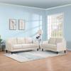 HanStrong Loveseat Sofa, 50.78" Small Sofa Couch Modern Decor 2 Seater Fabric Loveseat Upholstered Furniture for Small Space, Living Room, Bedroom, Beige view 2