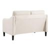HanStrong Loveseat Sofa, 50.78" Small Sofa Couch Modern Decor 2 Seater Fabric Loveseat Upholstered Furniture for Small Space, Living Room, Bedroom, Beige view 4