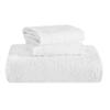 BNM Cotton Blend 3 Piece Bedspread Set, Oversized Bed Spread, 2 Pillow Shams, Medium Weight Blanket, Home Bed Decor, Floral Scalloped Bedding, Matelasse Coverlet, Bedding Essentials, Full, White view 2