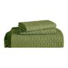 BNM Cotton Blend 2 Piece Bedspread Set, Home Bed Decor, Oversized Bed Spread, 1 Pillow Sham, Medium Weight Blanket, Geometric Fringe Bedding, Matelasse Coverlet, Bedding Essentials, Twin, Sage view 2