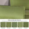 BNM Cotton Blend 2 Piece Bedspread Set, Home Bed Decor, Oversized Bed Spread, 1 Pillow Sham, Medium Weight Blanket, Geometric Fringe Bedding, Matelasse Coverlet, Bedding Essentials, Twin, Sage view 4