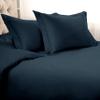 1 Piece Cotton All Season Duvet Cover Grand King 106x106 Zipper Clouser Navy Blue Comforter Cover Grand King view 1
