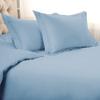 1 Piece Cotton All Season Duvet Cover Cal-King (110'' x 98'') Zipper Clouser Light Blue Comforter Cover California King view 1