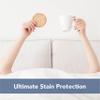Serta Soft Top Mattress Cover, 76" x 80" Odor-Preventing and Stain-Resistant Waterproof Mattress Protector, 18" Elastic Deep Pocket for Secure Fit, King Mattress Pad, White view 4