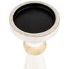 Northlight Wooden Pedestal Pillar Candle Holder - 12" - Brushed Antique White view 4