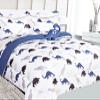 6 Piece Twin Size Toodler Kids Comforter Bed in a Bag Complete Bedding Set Girls Boys Sheets Set Pillow Sham and Decorative Pillowsham (Dinosaur White) view 1