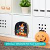 EGD Cute Mouse Hole Wall Decals 3D | 4"x4" Wall Stickers for Child Room Decor | Nursery Decals | Hole Stickers for Wall Decor | Kids Stickers (Halloween Mouse 3) view 3