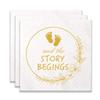 100 Pack of Gender Reveal Baby Shower Paper Napkins for Boy or Girl Baby Shower Party Decoration view 1