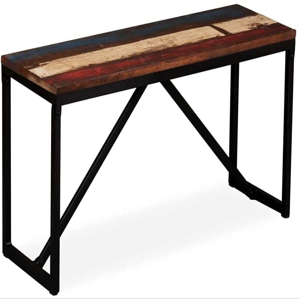 GKEVER Bench Solid Reclaimed Wood 43.3"x13.8"x17.7"