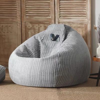 Bean Bag Chair Cotton Linen Bean Bag Chair Cover (No Filler) For Kids And AdultsWashable Ultra Soft Pouf Ottoman Beanbag Chair Lazy Armchair Couch Floor Seating Living Room Furniture ( Color : Sky blu